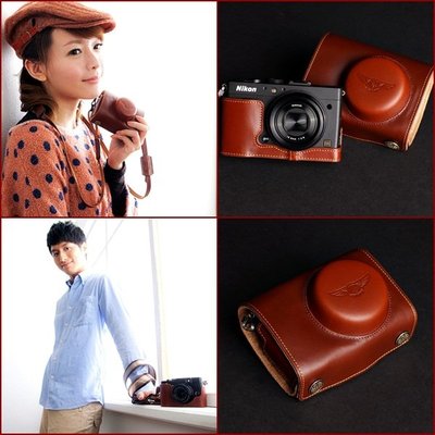 【台灣TP】 Nikon  coolpixＡ 真皮相機包 皮套 相機保護套