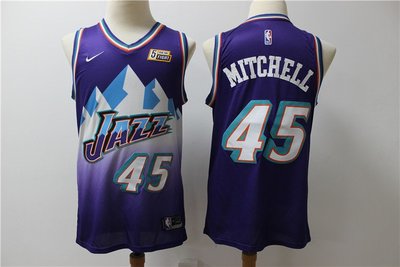 多諾萬·米契爾(Donovan Mitchell) NBA 猶他爵士隊 2019~20賽季 紫色 球衣 45號