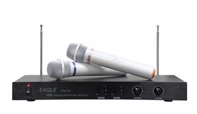 EAGLE小白P-28雙頻自動選訊高頻無線麥克風超級輕唱好唱完全不會費力買再送1500元有線麥克1支找桃園市音響店推薦