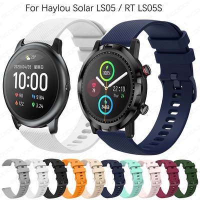 22 毫米軟矽膠錶帶錶帶適用於 Haylou Solar LS05 / RT LS05S 智能腕帶運動手鍊