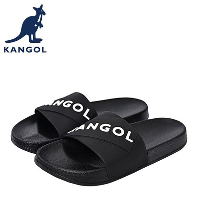 【DREAM包包館】KANGOL 英國袋鼠 經典拖鞋 6025220120 黑色 拖鞋 男女款