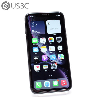 【US3C-台南店】【一元起標】Apple iPhone XR 128G 6.1吋 黑色 第2代神經網路引擎 採用FocusPixels 二手手機