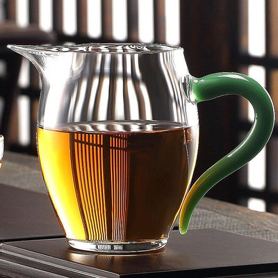 日式泡茶公杯玻璃公道杯水晶茶道杯耐熱功夫茶具玻璃杯茶海分茶器
