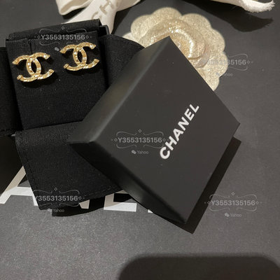 時尚萬歲 Chanel真品23A經典雙C logo金色耳環 百搭