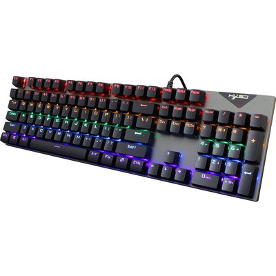 L300機械鍵盤104鍵青軸20多種燈光炫彩鍵盤跨境電商廠家批發
