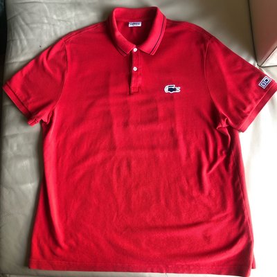 [品味人生2]保證正品 Lacoste  紅色 短袖POLO衫 size 8 適合 XXL.或 XXXL