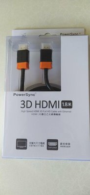 PowerSync 群加 HDMI傳輸轉接線 長1.8米 3D數位乙太網 鍍金接頭