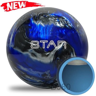 美國品牌Elite Star Blue Black Silver 加重片POLY保齡球8-14磅(藍黑銀-型號新EL3)