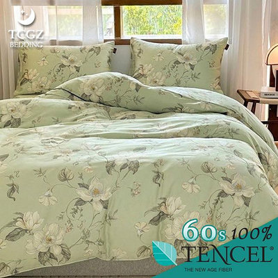 §同床共枕§Tencel100%60支天絲萊賽爾纖維 單人3.5x6.2尺 薄床包舖棉兩用被三件式組-6015