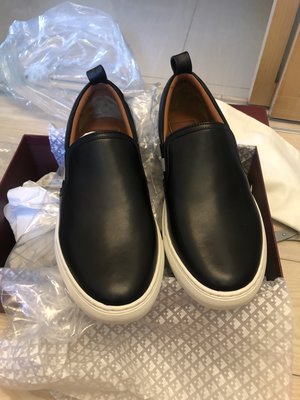【全新正貨私家珍藏】BALLY 黑色真皮休閒男鞋 HERALD 小碼特價EU5/39碼