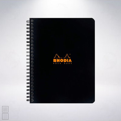 法國 RHODIA Wirebound Notebook A5+ 圈裝筆記本: 黑色/Black