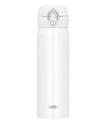 THERMOS 膳魔師 超輕量 不鏽鋼真空保溫瓶 600ml JNL-605-WHGY 白灰色 保温保冷 環保