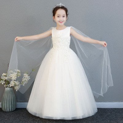【衣Qbaby】Li兒童禮服女童禮服音樂表演畢業典禮白色禮服