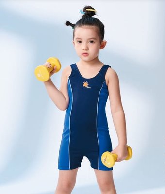 (SARBIS)兒童連身四角泳裝-臺灣製造