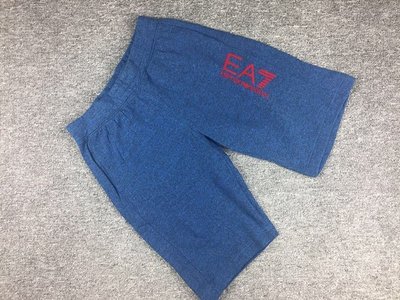 全新美國 EMPORIO ARMANI 亞曼尼 EA7 經典LOGO 男士美式休閒運動健身 鬆緊純棉 運動短褲 M號