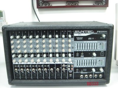 【全冠】SUNTEC PM2800 帶EFX GEQ 12聲道800W功率混音器 功放調音台 混音擴大機 (B6533)