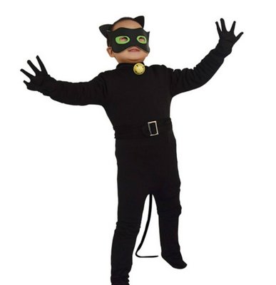 ☆小不點日舖☆ 電影 蝙蝠俠 貓女 兒童 連身裝 萬聖節 服裝 禮服 衣服 聖誕節 頭飾 眼罩 黑貓  貓 派對