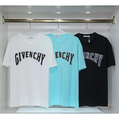 【Lydia代購】Givenchy紀梵希 230克精棉雙紗料毛巾繡新款短袖T恤