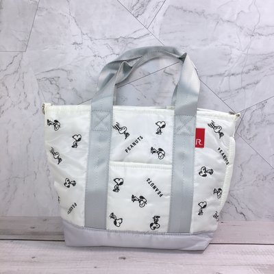 日本 Rootote 史努比 刺繡 空氣包 手提包 托特包 上班上課媽咪包肩背包 購物包 snoopy生日禮物