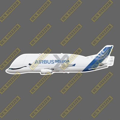 空中巴士A330-700L 大白鯨 XL 擬真民航機貼紙 尺寸165mm