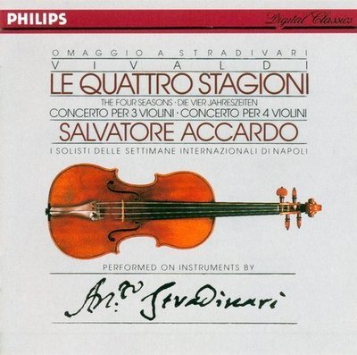 音樂居士新店#Salvatore Accardo 阿卡多 名琴四季 Vivaldi The Four Seasons#CD專輯