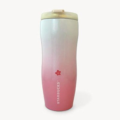 2012 年STARBUCKS 日本星巴克 櫻花杯 不鏽鋼 保溫 瓶 粉紅漸層 隨行杯 12oz