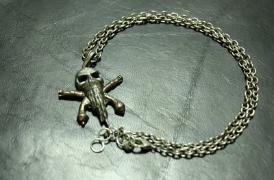 ALCHEMY Necklace 英國品牌手工飾品，P511 crossroad 金屬銀錫合金項鍊
