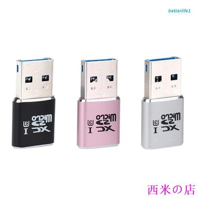 西米の店BTM  （1個）USB 3.0迷你MICRO SD鋁合金TF讀卡器