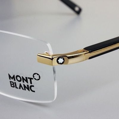 熱銷特惠 新款萬寶龍 MONTBLANC眼鏡框M0349男士無框眼鏡架商務超輕眼鏡框彈簧腿明星同款 大牌 經典爆款