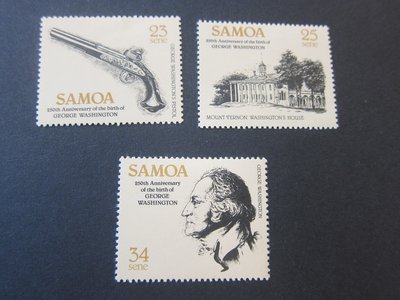 【雲品10】薩摩Samoa 1982 Sc 567-9 set MH 庫號#B535 89074