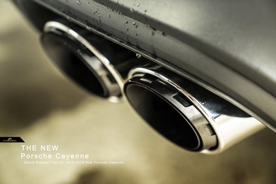 【政銓企業有限公司】保時捷 Porsche NEW Cayenne E3 新款 雙層式 凱燕 排氣管 尾飾管 直上免修改
