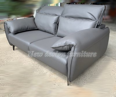 【N D Furniture】台南在地家具-復刻設計款頭枕可五段調整柔軟舒適牛紋皮革/貓抓皮/耐刮皮雙人沙發