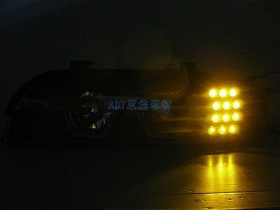 ~~ADT.車燈.車材~~BMW 5系 E39 類F10 LED導光 U型 光圈 LED方向燈大燈組