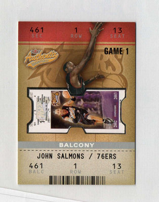NBA 2002-03 Fleer Authentix  John Salmons #126 Rookie RC限量250 新人卡