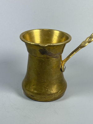 土耳其銅咖啡壺，銅煮茶壺，銅咖啡器具，煮咖啡壺，重103克，8798