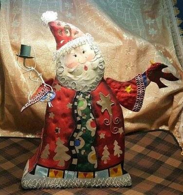 【厚德在物】早期歐美聖誕老人鐵皮擺吊飾.....