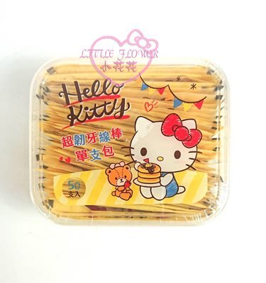 ♥小花花日本精品♥Hello Kitty 盒裝紙包牙線棒 單支包牙線棒~3