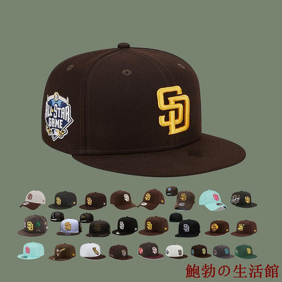 溫馨服裝店MLB 聖地亞哥教士 San Diego Padres 遮陽棒球帽 時尚潮帽 沙灘帽 男女通用 防晒帽