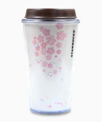 2012 年星巴克 櫻花 粉紅 隨行杯 12oz , 全新, 可超取