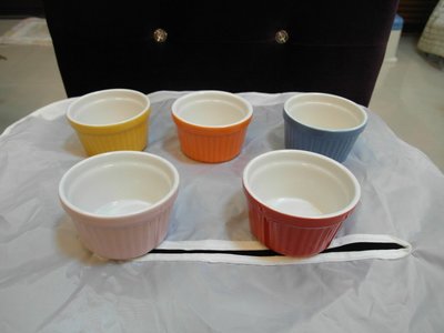 浪漫滿屋 糖果色烤布雷陶瓷烤碗 布丁杯甜點果凍冰淇淋碗耐高溫烘培模具(共五色)