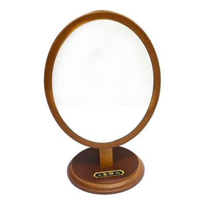 橢圓型桌上鏡613 原木化妝鏡 桌鏡補妝鏡 彩妝鏡子【DV411】 久林批發