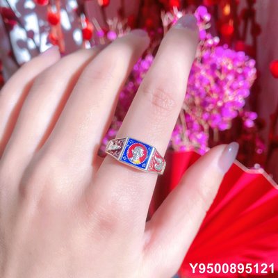 泰國龍婆瑞戒指 龍婆純銀自身像戒指男女同款情侶戒指