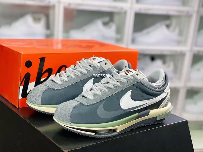 Sacai X Nike Zoom Cortez SP 50周年阿甘解構雙鉤慢跑鞋DQ0581