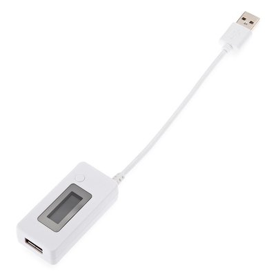 KCX-017 USB電流電壓表檢測儀?USB電池容量測試儀?白色