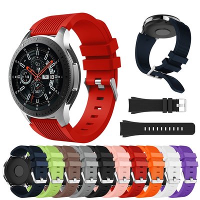 【◕‿◕】現貨適用三星Galaxy Watch 3的可替換錶帶45mm 41mm R850 R840運動矽膠錶帶