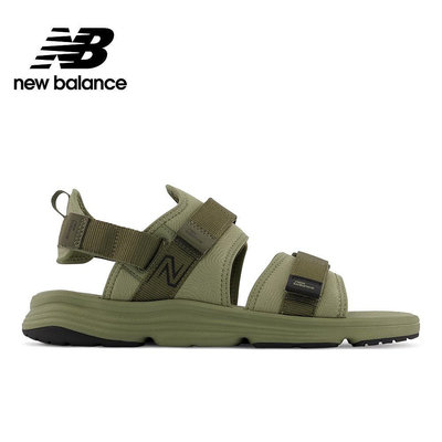 【New Balance】 NB 涼拖鞋_中性_軍綠色_SDL750O2-D楦