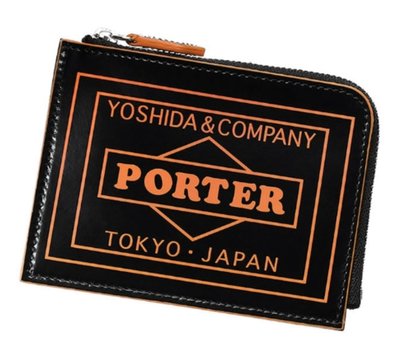日本吉田 yoshida PORTER BAUM  WALLET 牛皮零錢包 381-03105。太陽選物社