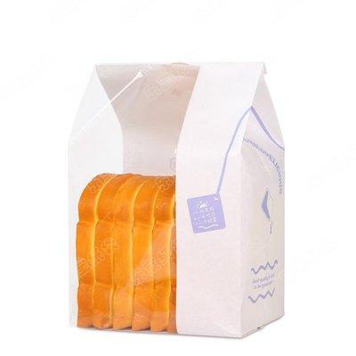 下殺 (null)面包吐司袋450g食品烘焙包裝ins防油紙袋土司袋子包裝袋牛皮紙袋