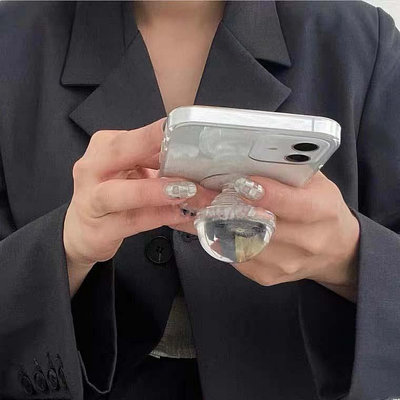 MOLLY 立體水晶球手工製品ins手機支架氣囊支架簡約設計感手機支架