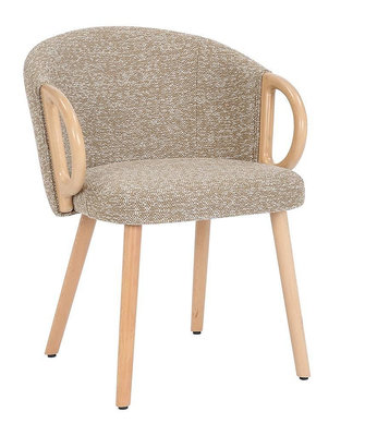 【萊夫家居】JF-469-4：實木珍珠絨餐椅【台中家具】設計款餐椅 洽談椅 實木椅 布餐椅 書桌椅 絨布+櫸木實木